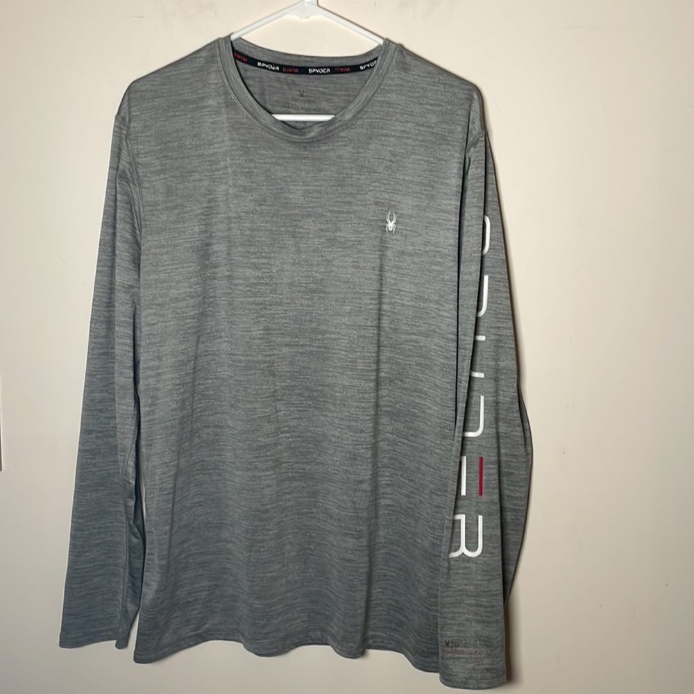 Spyder Swim Rash Guard Long Sleeve Gray Men’s M